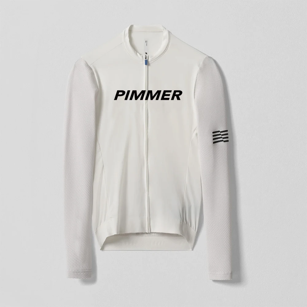 PIMMER 2025 New Summer Long sleeve Men's Cycling Jersey Road Bike Mountain Bike Breathable Tight Sweatshirt Ropa de ciclismo 4