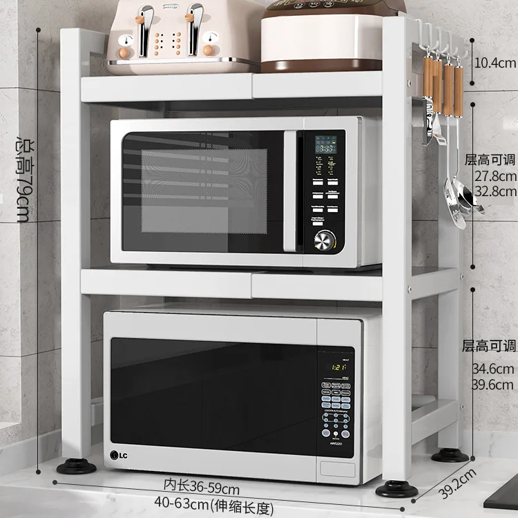 Mensola per forno a microonde regolabile a 3 strati scaffale staccabile  scaffali per stoviglie da cucina cucina domestica supporto per Rack da  bagno - AliExpress