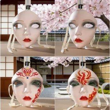 Maschera antica | Puntelli cosplay per feste con maschera da donna bella a pieno facciale, gioco di ruolo in costume di Hannfu, ма otr | 가, kigurumi, ssi
