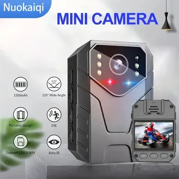 미니 바디 카메라, 풀 HD 1080P, 2 인치 IPS 터치 스크린, 야간 투시경 비디오 녹음기, 경비원 경찰 바디 미니 캠