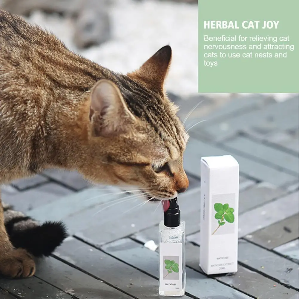 20/100ml Herbal Cat Joy Spray Celery Pets Catnip Spray 1