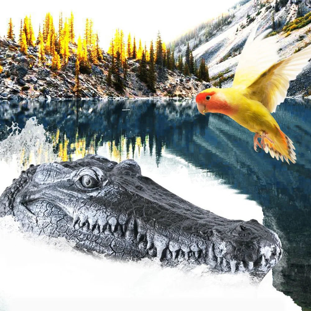 Remote Control Alligator Head Remote Control Electric Racing Boat 2.4GHz Simulation Crocodile Head for Kids and Adults