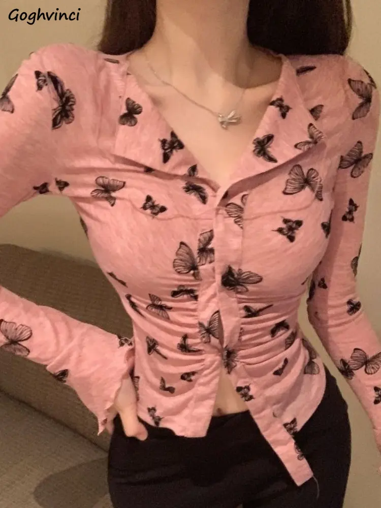 

Блузка женская с расклешенными рукавами, приталенный пикантный укороченный топ, Y2k, шикарная винтажная Эстетическая одежда, темпераментная уличная одежда