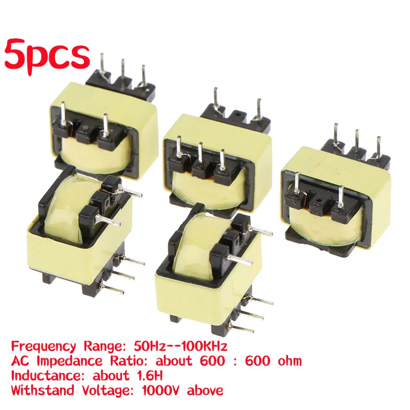 Power Transformer 5pcs/lot 600 Ohm Toroidal Transformer Isolator Audio-frequency 600:600 1:1 With 5 Pins