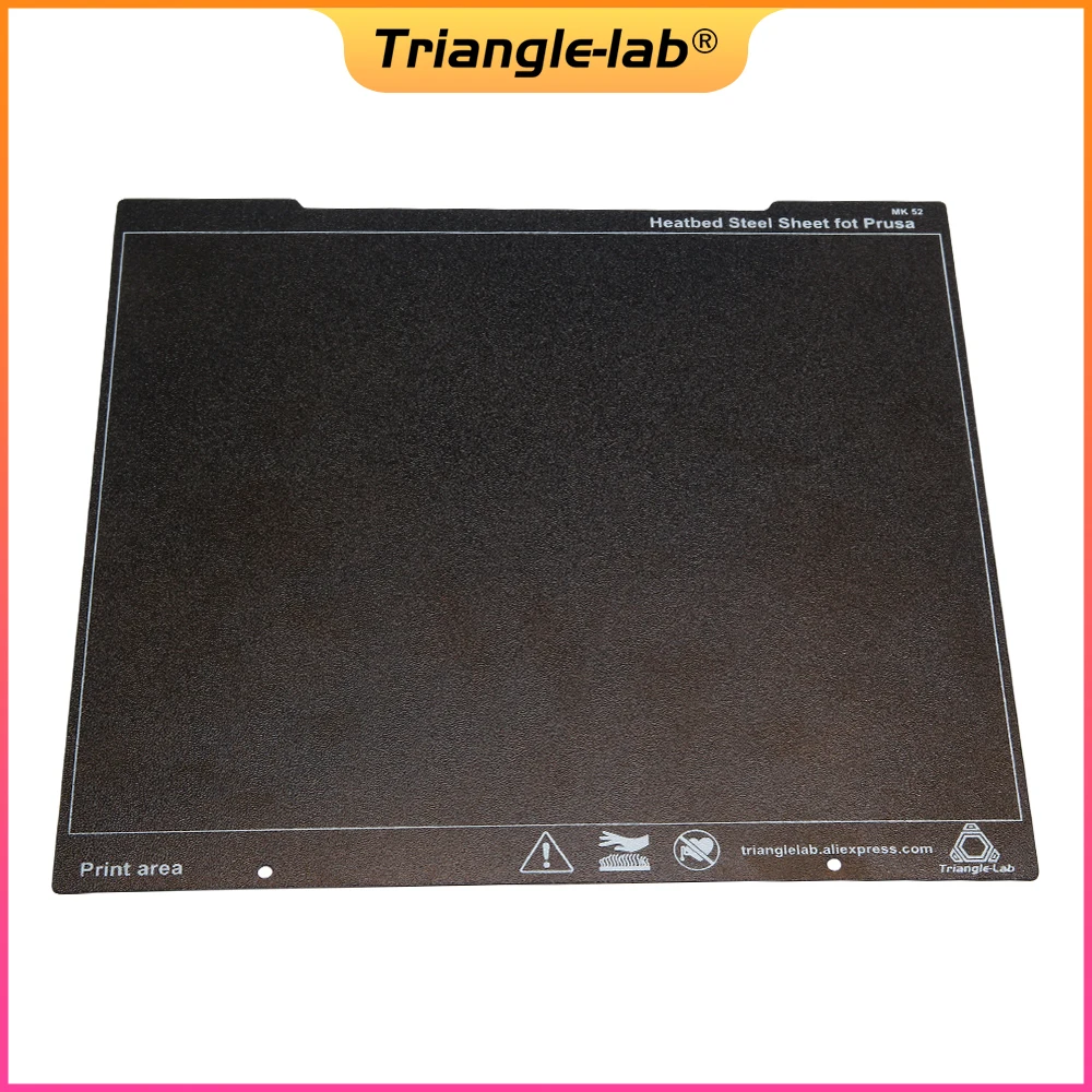 Trianglelab-double Sided Texturizado Pei Primavera Heatbed Chapa de Aço Impressão Base Prusa i3 Mk2.5s Mk3 Mk3s 241x254 mm Novo - Imagem 2