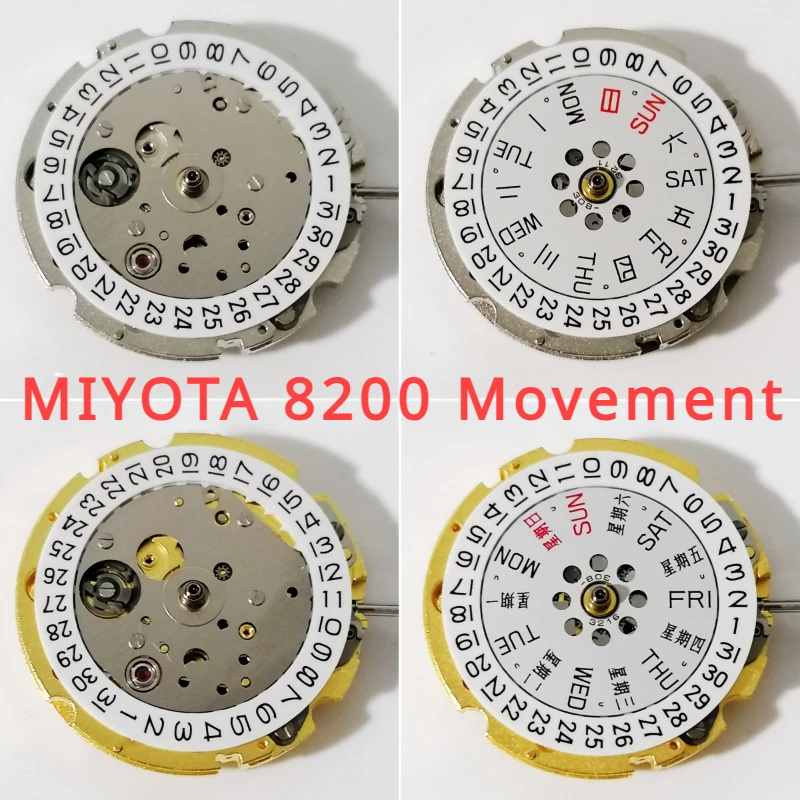 

Japan Miyota 8200 Movement Single Calendar Double Calendar 8205 8215 Movement Original Brand New Watch Accessories