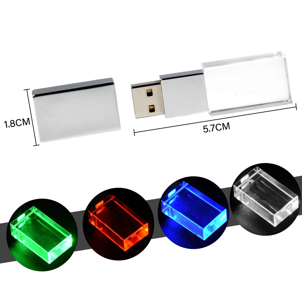 thumbnail image 3 of Memoria USB LED JASTER de 128 GB, memoria USB azul de 64 GB, memoria USB para computadora portátil, memoria USB de 32 GB, minidisco U creativo para negocios, regalo de 16 GB y 8 GB, 3 of 5