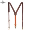 Tourbon Leather Tool Belt Clothing Suspenders Tactical Duty Belt Harness Tool belt Fully Adjustable Men 1