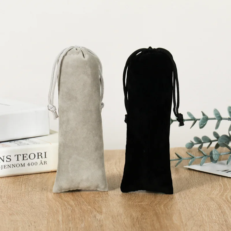 StoBag 긴 벨벳 가방 드로스트링 플란넬 쥬얼리 선물, 화장품 보관 패키지, 휴대용 포켓 정리함 파우치, 50 개