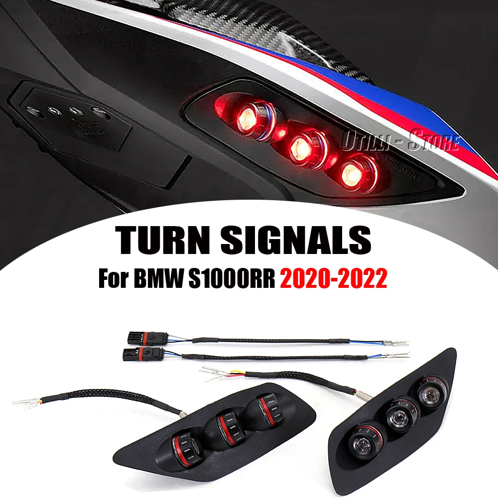 

New Motorcycle Accessories LED Turn Signals Indicator Sequential Flasher For BMW S1000RR S1000 RR S 1000 RR 2020 2021 2022