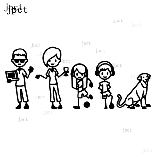 JP family car decal for fun car window bumper novel JDM drift waterproof car cover scratch sticker 17 * 7.3cm