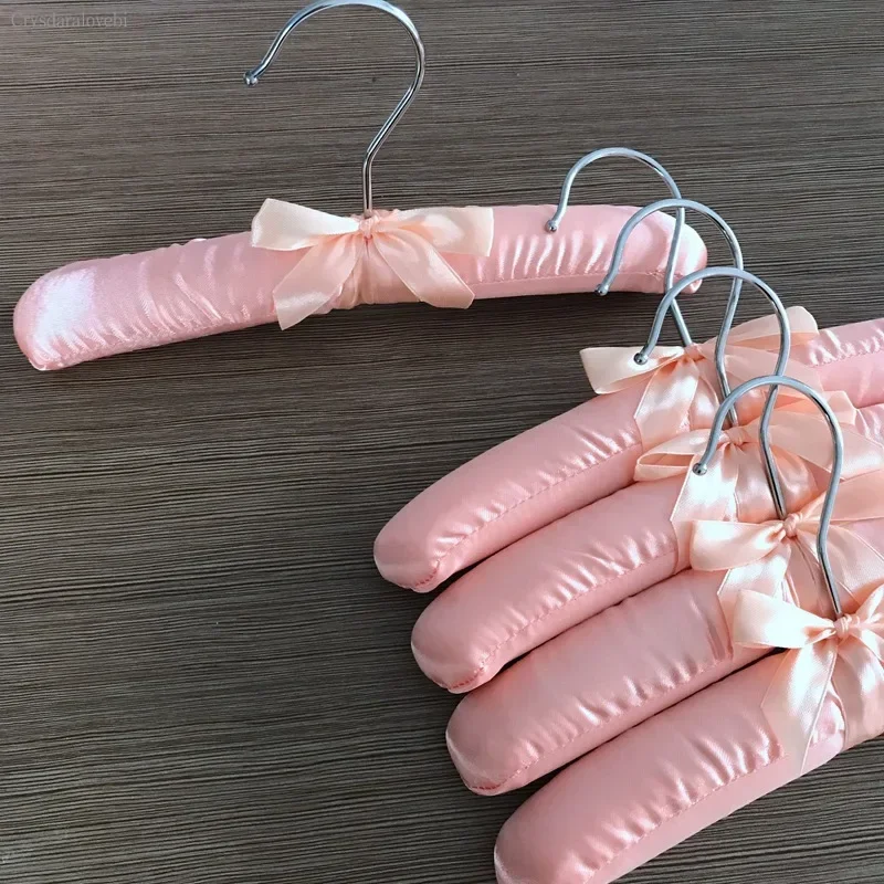 옷 컬러풀 옷걸이 걸이용 고리 실크 소형 플라스틱 고리 새틴 스펀지 랙 25cm 고품질 의류 캔디 컬러 옷걸이