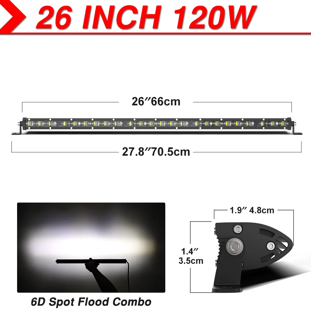ตัวเลือกสินค้า LED Light Bar สำหรับรถจักรยานยนต์