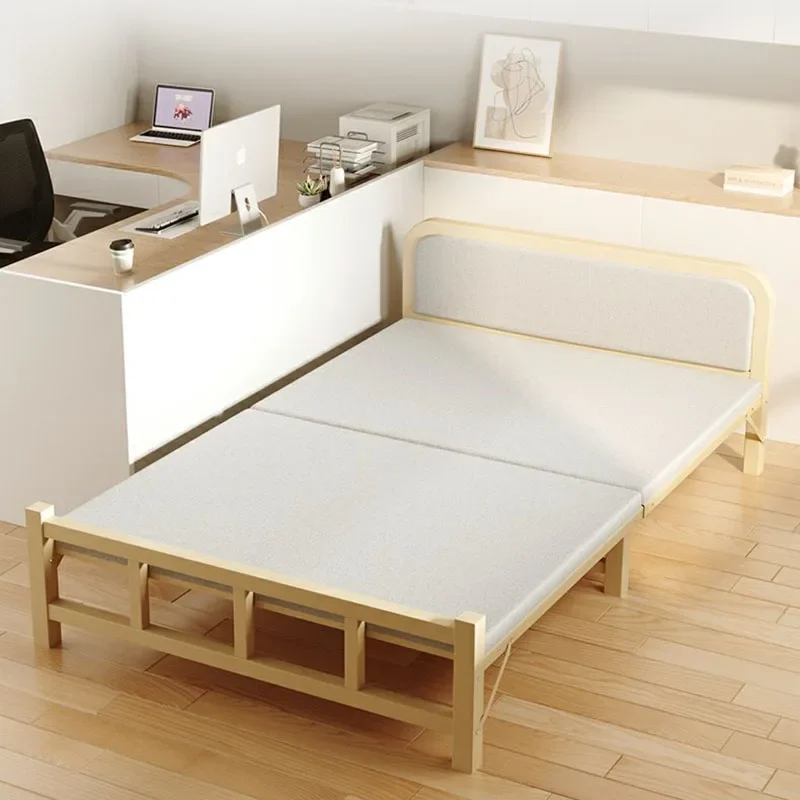 Folding King Single Bed Children Modern Living Room Storage Bed Frames Metal Adults Cama Dobravel Portatil Outdoor Furnitures