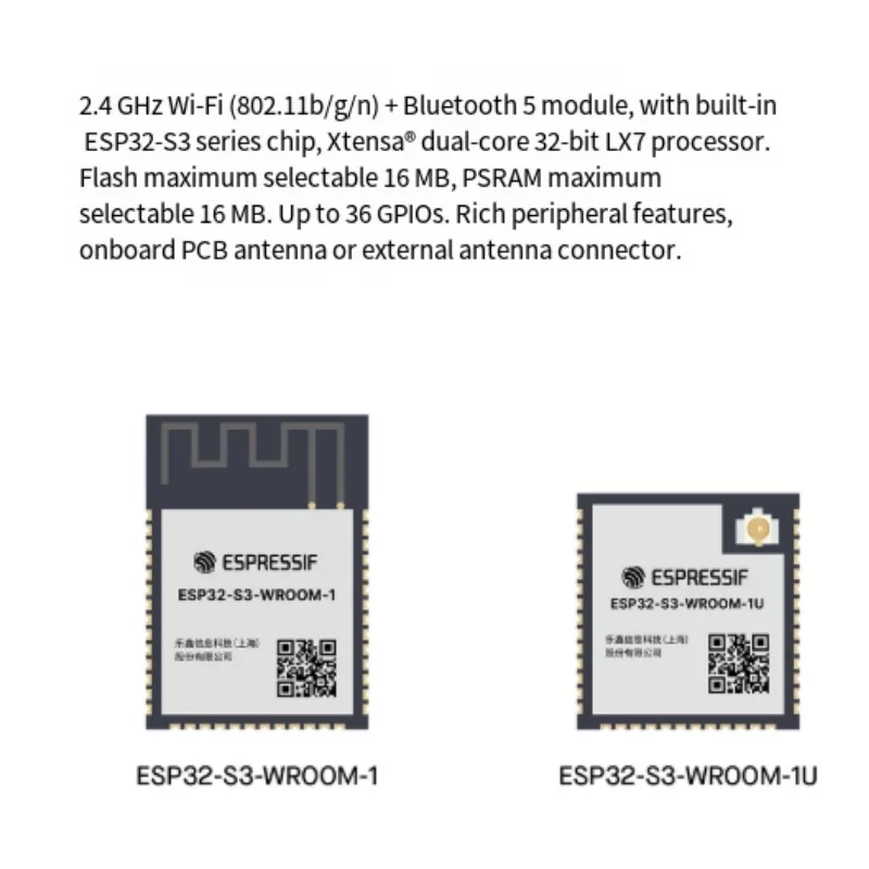 รูปสินค้า โมดูล ESP32-S3 WiFi+BT ดูอัลคอร์ สำหรับโปรเจกต์ IoT