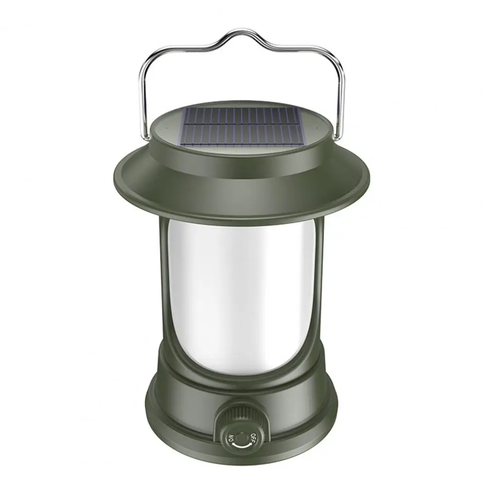 

Перезаряжаемый портативный светодиодный фонарь на солнечной батарее для кемпинга с регулируемыми режимами для экстренных ситуаций, водонепроницаемый для пешего туризма