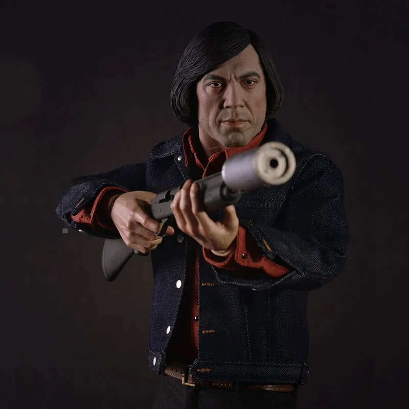 

Dark Toys DTM002 1/6 Men Soldier Cold Blooded Killer Antong Javier Bardem Fashion Western Film Dolls 12" Action Figure Body