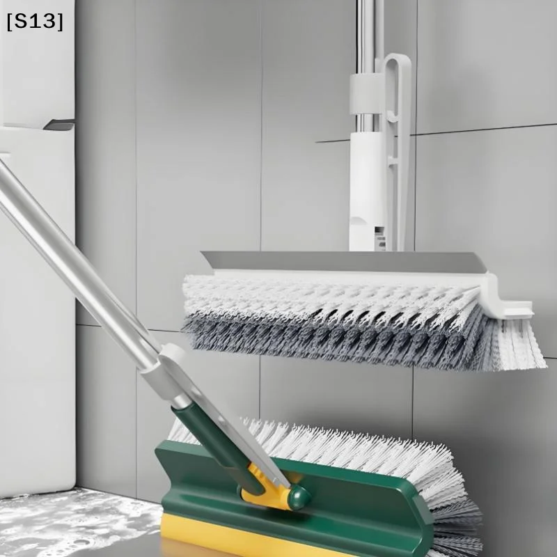 3-in-1 Floor Scrub Brush with Long Handle