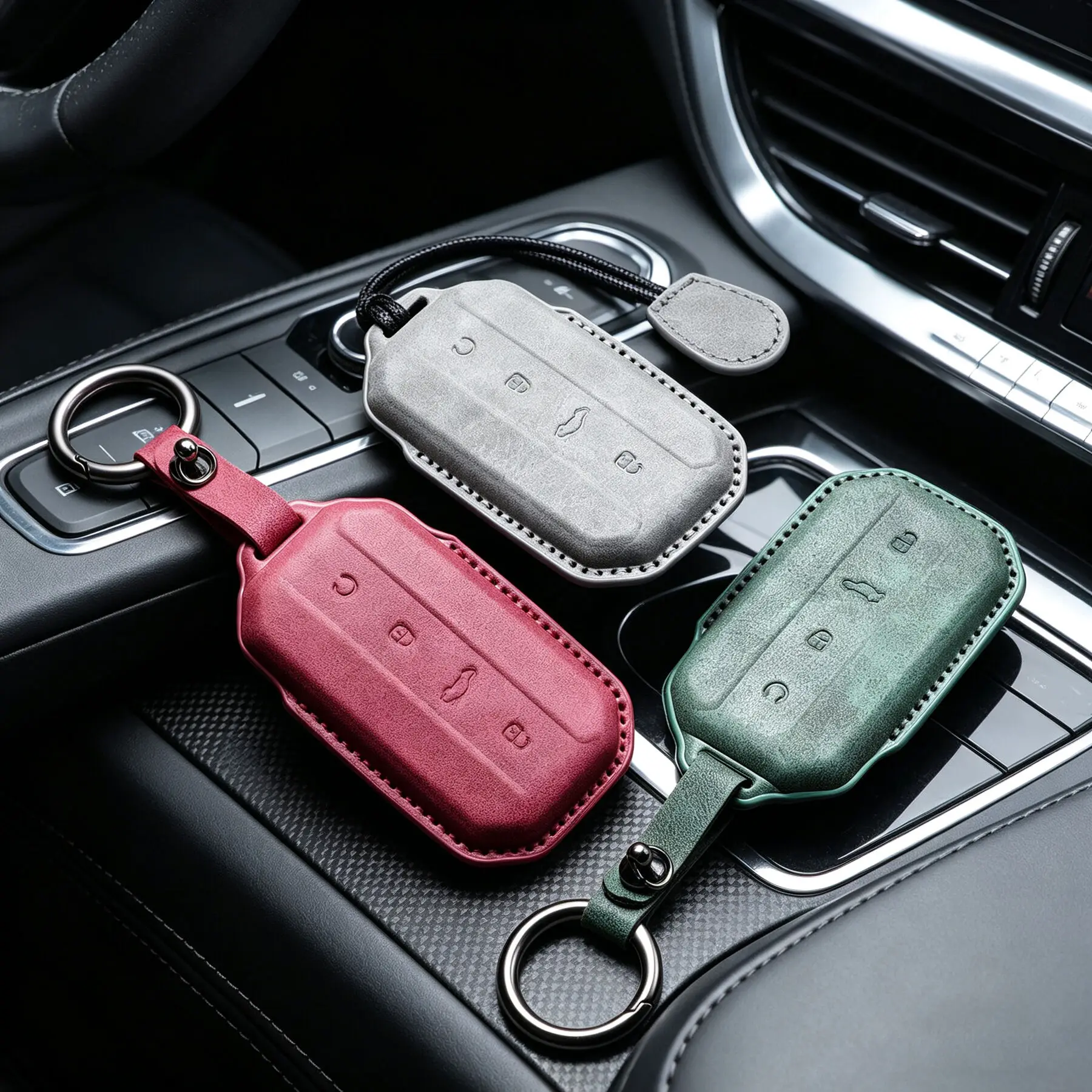 Leder-Schlüsselanhänger-Schutzhülle für Chery Jaecoo J5 J7 2025 Gaco 5 Schlüsselschutzhalter Autozubehör