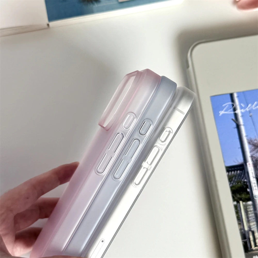 Sleek Matte Translucent Frosted Hard Phone Case - Ultra Thin Solid Color Slim Cover