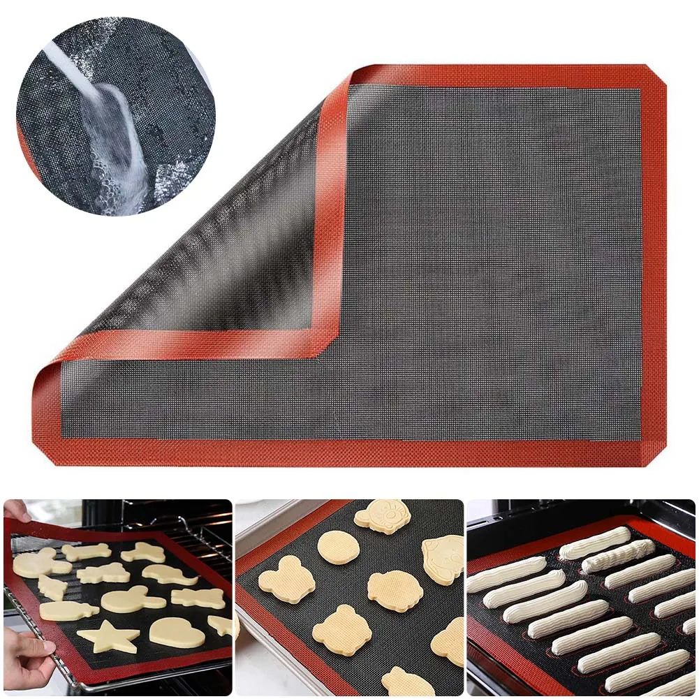 

1PC 40x30cm Silicone Baking Mat Sheet Reusable Baking Cookie Sheet Non-Stick Heat Resistant Baking Mat for Oven Grill Microwave