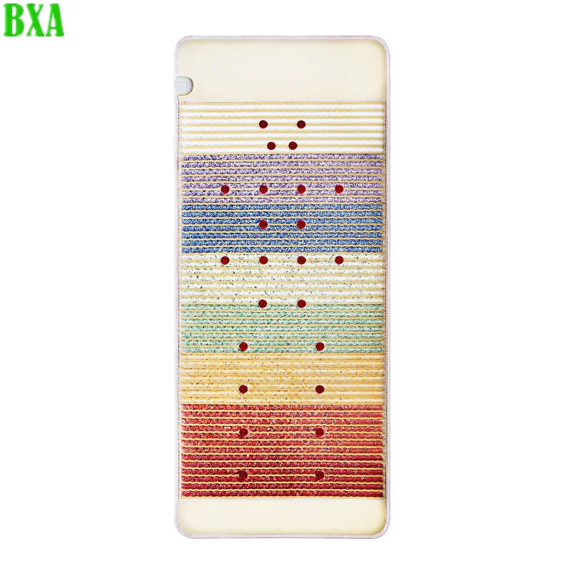 Cuscino Per Massaggio Campi Magnetici Pulsati Ioni Negativi Riscaldamento A Infrarossi Lontani Chakra Pemf Photon Gemstone Rainbow Bio Crystal
