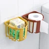 Punch-free Toilet Paper Holder Box Waterproof Storage Toilet Roll Paper Storage Rack Paper Towel Kitchen Bathroom Storage Box 2