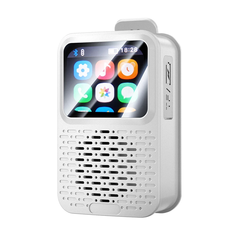 YENİ Mini Kompakt Manyetik Klipsli Hoparlör Hafif Taşınabilir IPX5 Su Geçirmez Bluetooth 5.4 LED Büyük Ekranlı