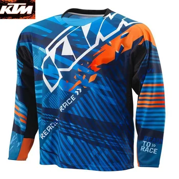 KTM 2023 MX 남성용 여름 긴팔 다운힐 Mtb 산악 자전거 사이클링, 통기성 디자이너 의류, 모토크로스 저지