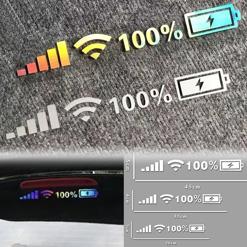 

Креативная наклейка с Wi-Fi для украшения автомобиля, наклейки с логотипом, украшение для стайлинга автомобиля, внешние аксессуары для автомобиля, 26/35/45 см