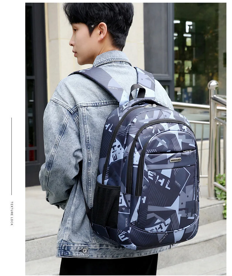 2026 Mode Große Kapazität Gute Qualität Computer Rucksack Für Männer Und Frauen Gedruckt Wasserdicht Casual Student Rucksack Im Angebot – Detail 15