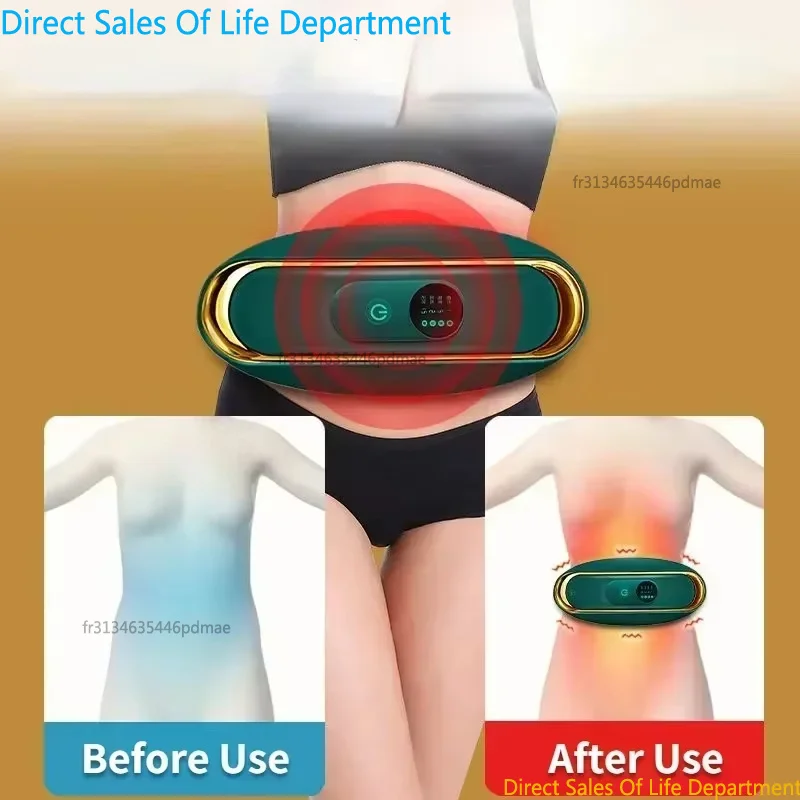 Abdominal Massage Belt Fat Remover Electric Slimming Machine Anti Cellulite Belly Fat Burner Massager for Women Body Massage - immagine 5