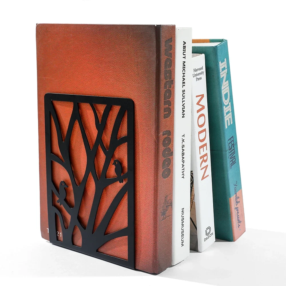 Bookend 새 가지 책상 거치대 선물, 책 다리미 선반, 사무실 스탠드, 집, 사랑 끝
