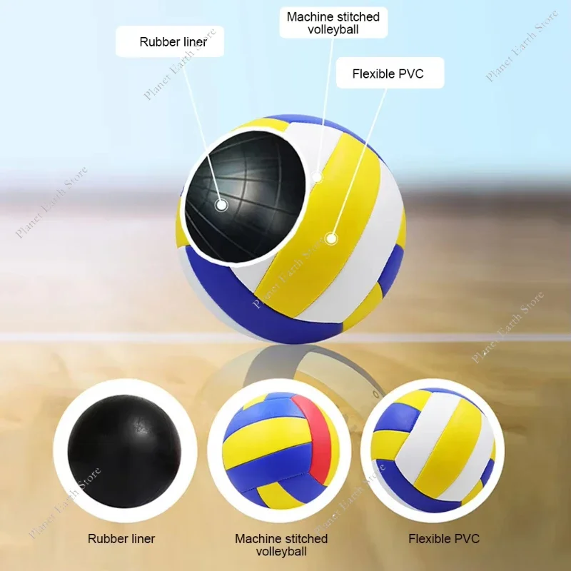 Size 5 Volleyball Professional Competition Training Volleyball for Beach Outdoor Indoor No. 5 Ball for Students Adult Teenager