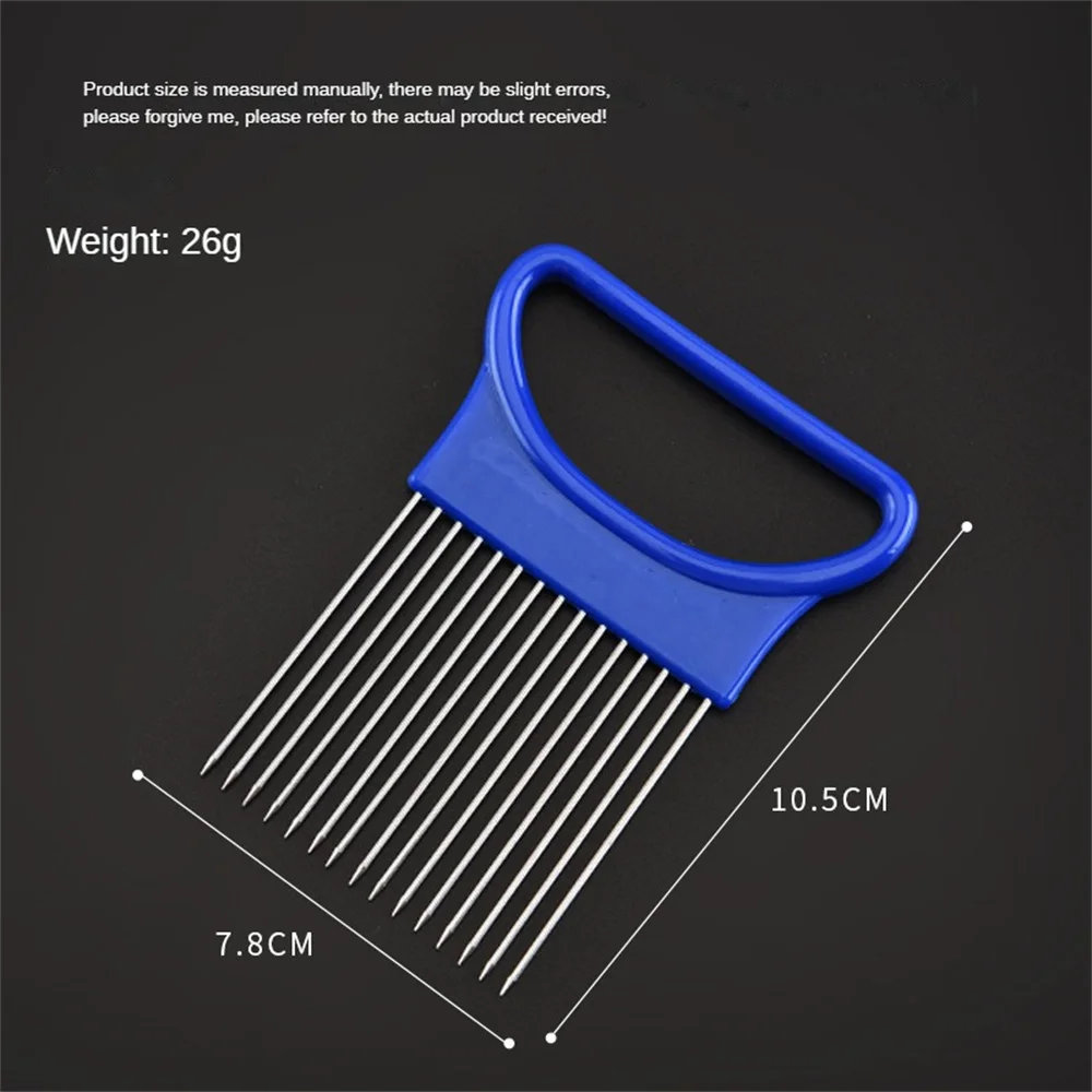 Vegetable Slicer Onion Tomato Holder Hand Held Easy Slicer Cutter Aid Potato Fruit Vegetable Tools Kitchen Accessories