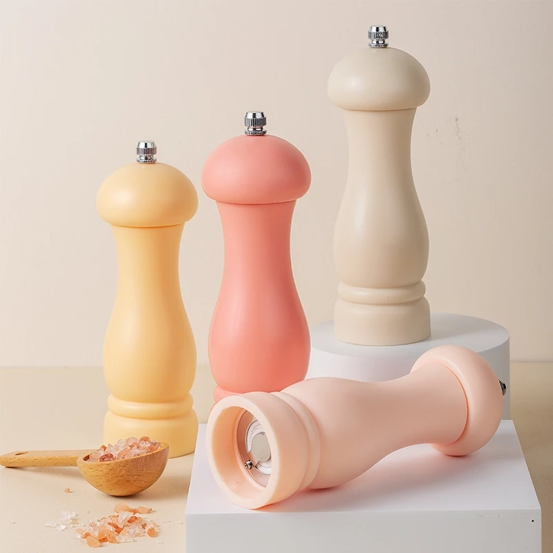 Refillable Salt and Pepper Mill Spice Herb Grinder Cafe 6 colors set 1