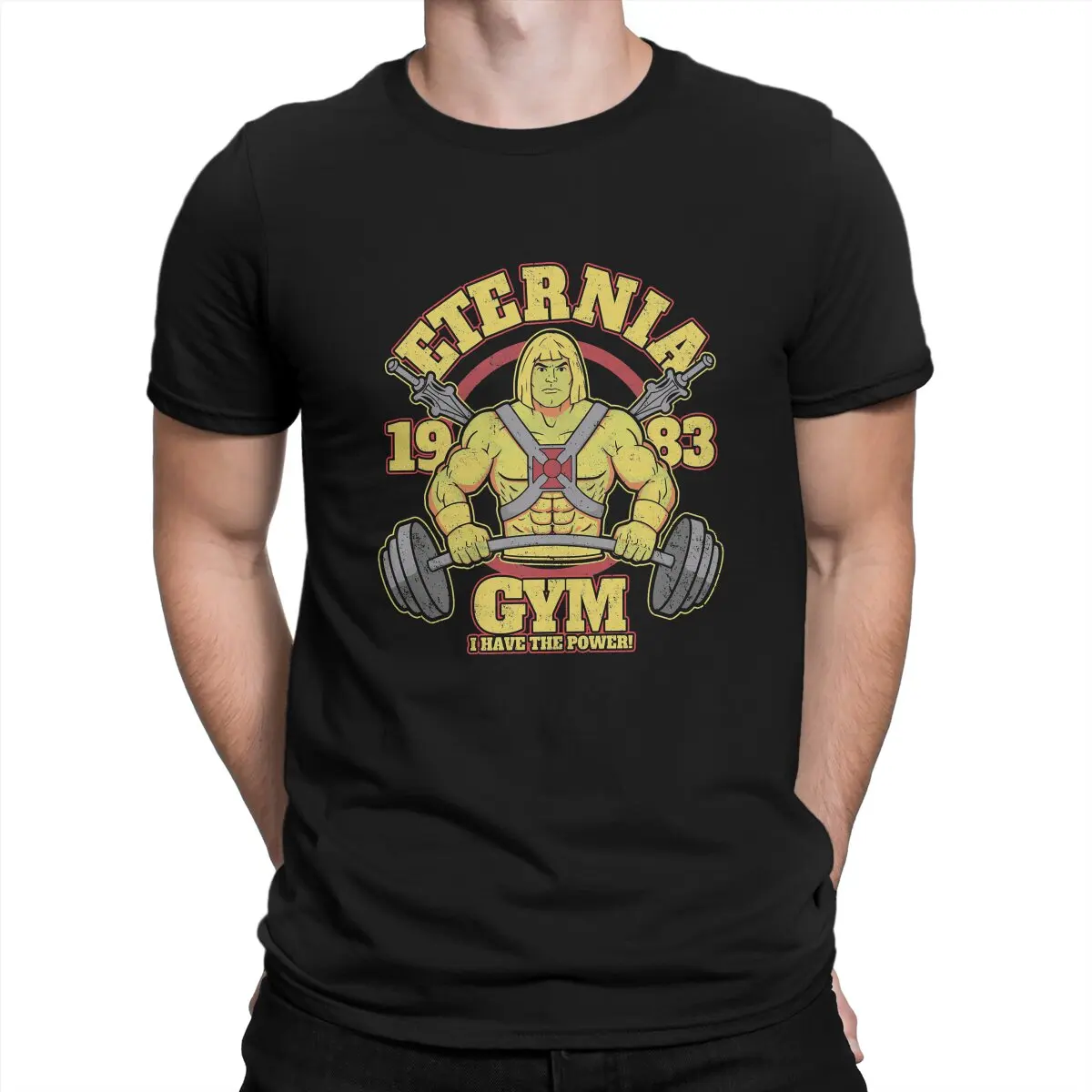 

Eternia Gym He Man Masters Of The Universe T Shirt Fashion Crewneck TShirt Polyester Tops