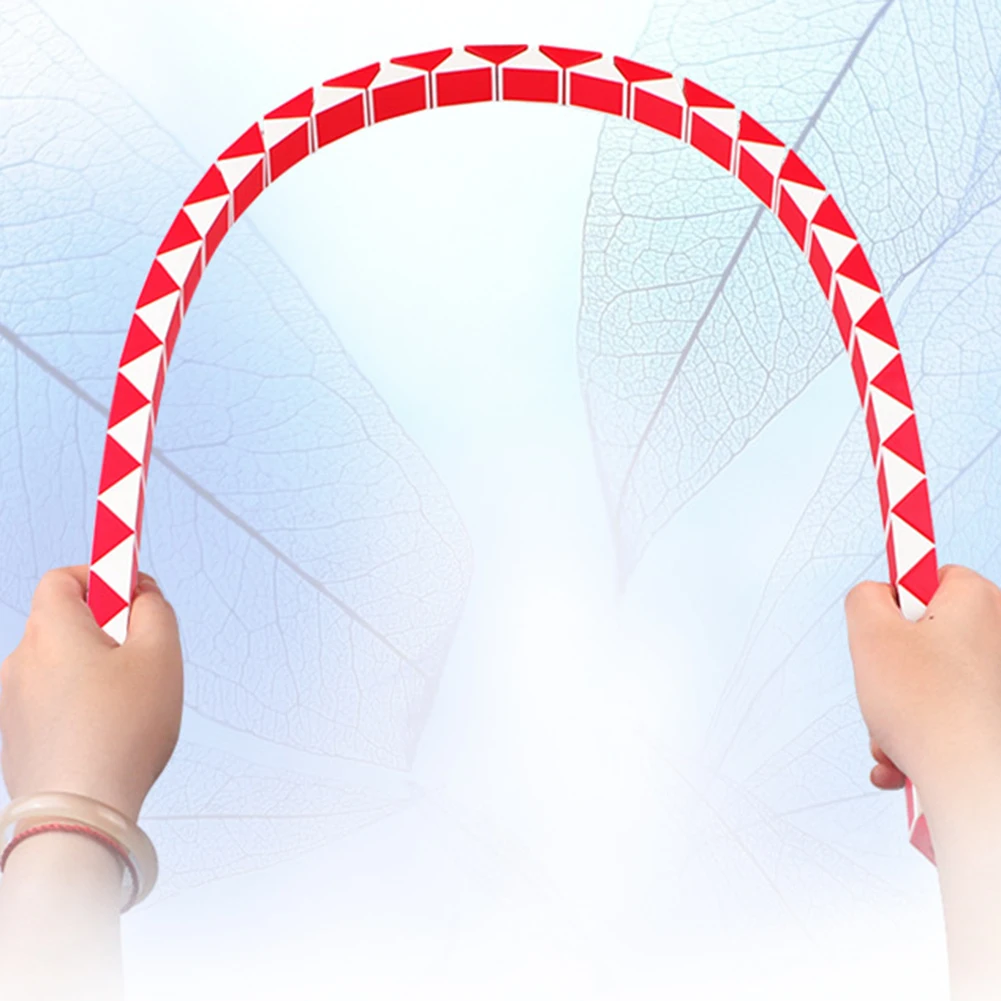 Kids Educational Toys Plastic 24 Wedges Magic Ruler Magic Snake Kids Twist Folding Educational Toys