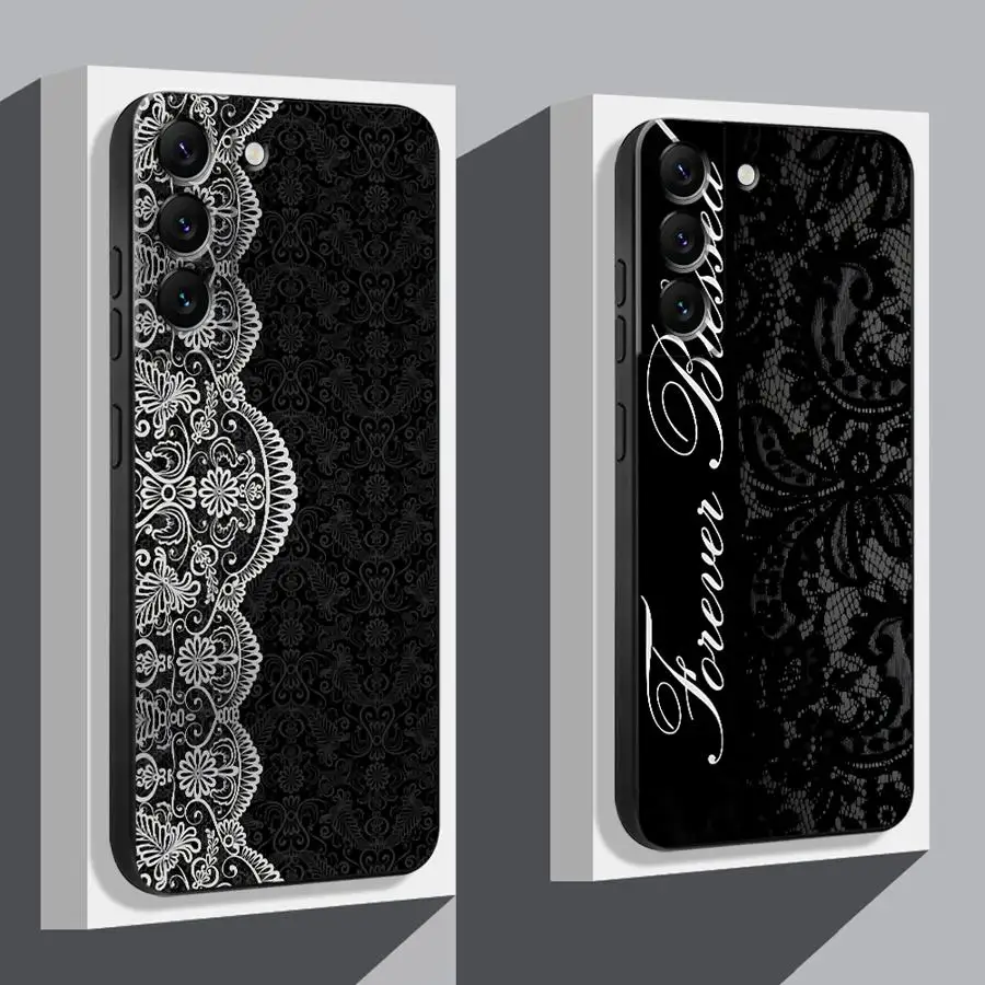 Elegant Black Sexy Lace Phone Case Cover