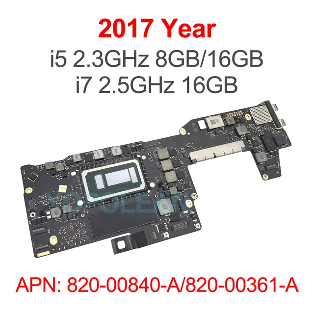 マザーボード 黒 - macbook a1708 - 2017 マザーボード 黒 - macbook a1708 - 2017 13