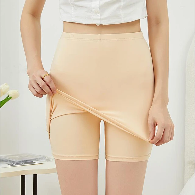 Fashion Thin Silky Safety Shorts Women S Skirt Shorts Seamless Boyshort  Underwear