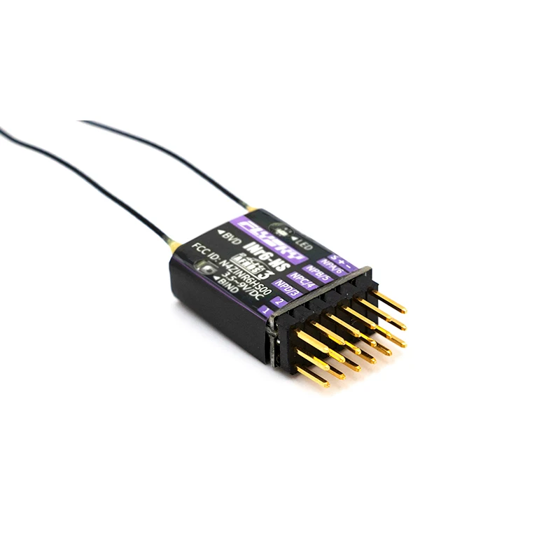 

FLYSKY INr6-HS 2.4G 6CH AFHDS 3 Receiver Built-in Height Sensor Newports Interface PWM PPM I.BUS I.BUS2 S.BUS for PL18 RC Glider