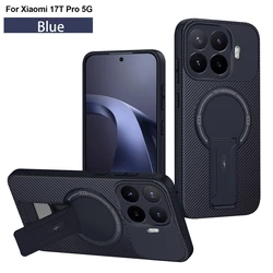 Armor Magnetic Ring Bracket Case with Magsafe Wireless Charging Compatibility - Xiaomi 17T Pro (PD - Blue)