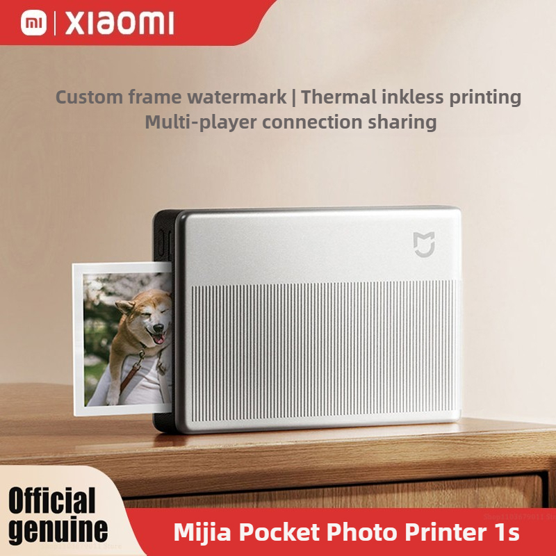 Xiaomi Pocket Photo Printer 1s Wireless Bluetooth Thermal Print AR Video ZINK Inkless Technology Portable Printing Mi home APP