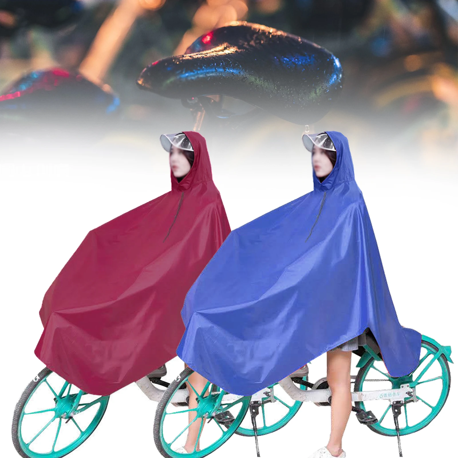 Eva Cycling Bicycle Bike Raincoat Electric Bike Jacket Rain Rain