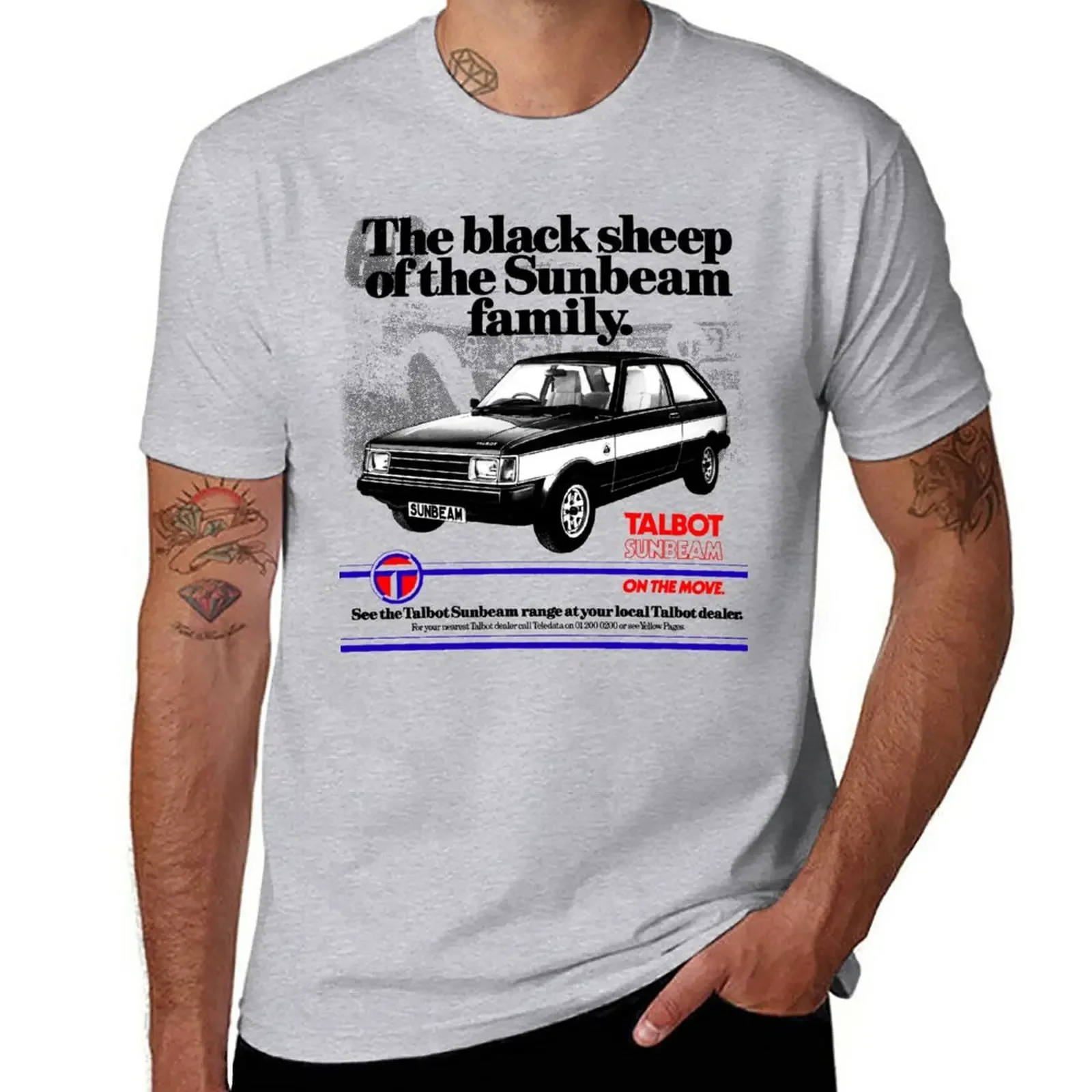 Talbot Sunbeam Lotus T-Shirt Funnys Customizeds T Shirt Uomo