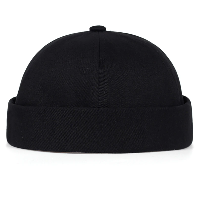 beanie skully hat Men Solid Color Landlord Hat Street Trend Melon Leather Hats Retro Eaves Adjustable Literary Landlord Sailor Caps Beanie Hats new era skully beanie