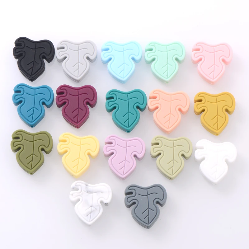 

10Pcs/Lot Cartoon Little Cactus Silicone Beads BPA Free for Baby Rodent Teether Nursing Pacifier Clip Chain Necklace Accessories