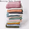 120*120cm Muslin Bamboo Baby Blanket Soft 2 Layers Newborn Swaddle Wrap Bath Towel Blanket Infant Sleepsack Stroller Cover 0-36M 1