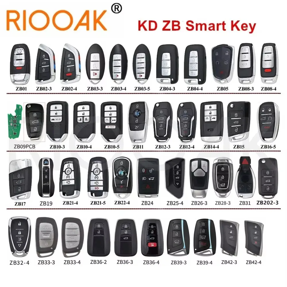 1 PC KEYDIY Original KD Smart Key Universal Multi-Functional ZB Series REMOTE Key สําหรับ KD-X2 Key Programmer